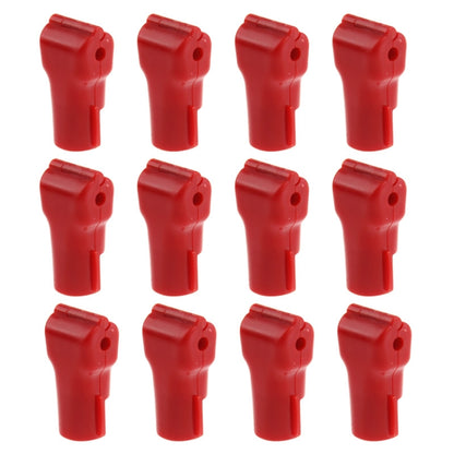 ตะขอแขวนจอแสดงผล ABS สีแดง 12 ชิ้น / ตะขอล็อคเพื่อความปลอดภัย, 5.0mm Lock Hook Red, 6.0mm Lock Hook Red
