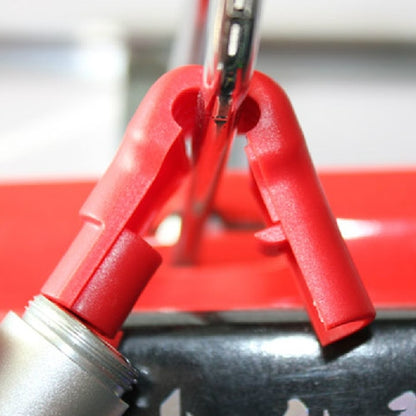 ตะขอแขวนจอแสดงผล ABS สีแดง 12 ชิ้น / ตะขอล็อคเพื่อความปลอดภัย, 5.0mm Lock Hook Red, 6.0mm Lock Hook Red