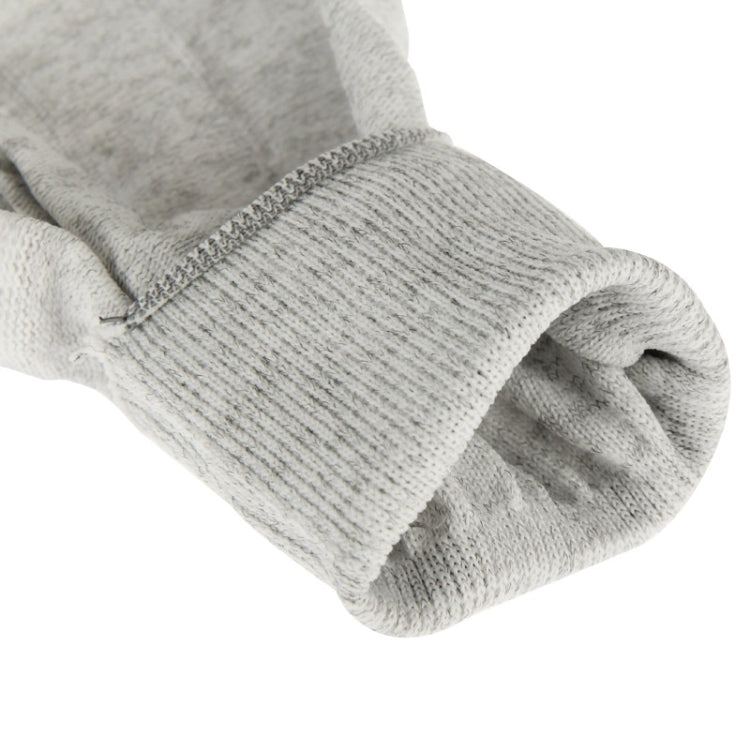 ถุงมือเคลือบปลายนิ้ว PU ขนาดสากลป้องกันไฟฟ้าสถิต ESD ปลอดภัยสำหรับซ่อมคอมพิวเตอร์ / อิเล็กทรอนิกส์ / โทรศัพท์คู่ 2, Grey
