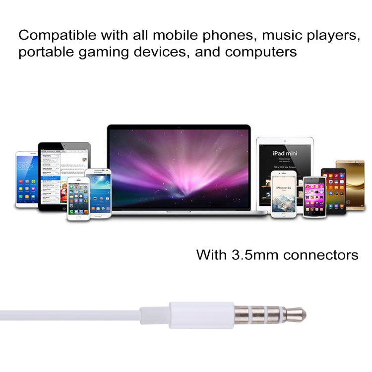 EarPods หูฟังแบบมีสาย เอียร์บัดพร้อมระบบควบคุมแบบใช้สายและไมโครโฟน, White, Rose Gold, Red, Blue, Black, Green, Orange, Magenta