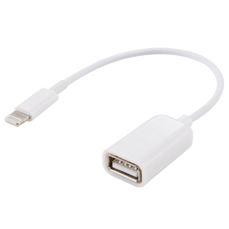 สายอะแดปเตอร์ USB Female ถึง 8pin Male OTG รองรับ iOS 10.2 และต่ำกว่า ความยาว: 18 ซม