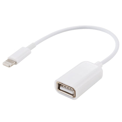สายอะแดปเตอร์ USB Female ถึง 8pin Male OTG รองรับ iOS 10.2 และต่ำกว่า ความยาว: 18 ซม