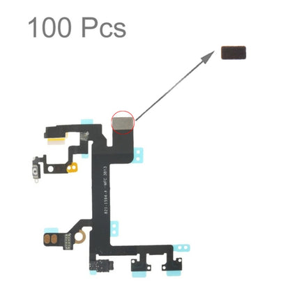 100 PCS ฟองน้ำโฟม Pad สำหรับ iPhone 5S ปุ่ม Power Flex Cable, For 5S Power Flex Cable
