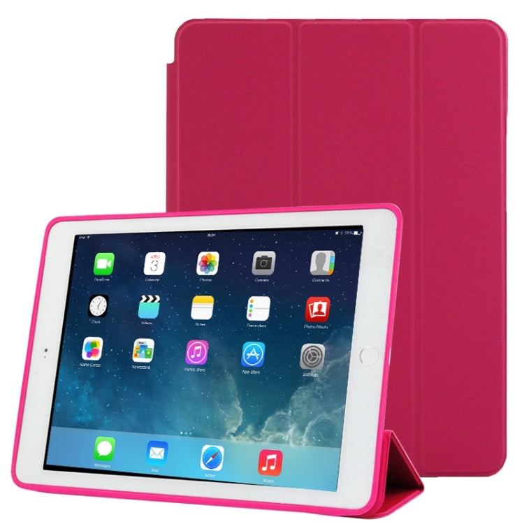 เคสหนังอัจฉริยะ 3 พับที่ได้รับการดูแลตามธรรมชาติ พร้อมฟังก์ชันพัก/ปลุกและที่วางสำหรับ iPad Air 2