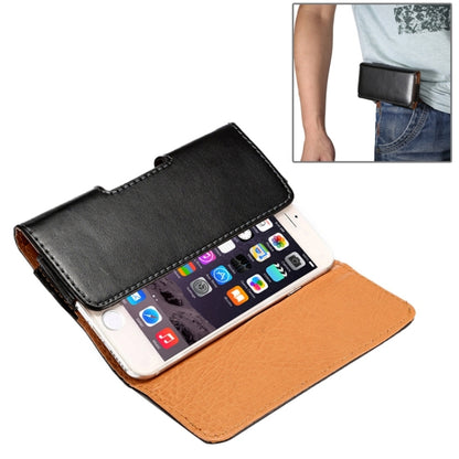 กระเป๋าคาดเอวเนื้อแกะสไตล์แนวนอนพร้อมเฝือกด้านหลังสำหรับ iPhone 6 / Galaxy S4 / S3
