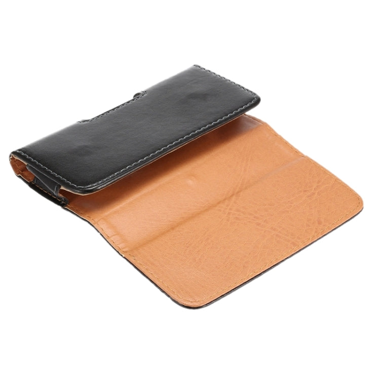 กระเป๋าคาดเอวเนื้อแกะสไตล์แนวนอนพร้อมเฝือกด้านหลังสำหรับ iPhone 6 / Galaxy S4 / S3