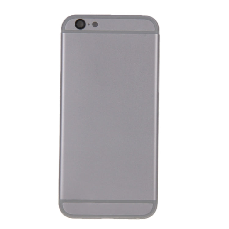 6 in 1 สำหรับ iPhone 6 (ฝาหลัง + ถาดใส่การ์ด + ปุ่มควบคุมระดับเสียง + ปุ่มเปิดปิด + ปุ่มปิดเสียงเครื่องสั่น + ป้าย) ฝาครอบตัวเรือนแบบประกอบเต็ม, For iPhone 6 (6 in 1)