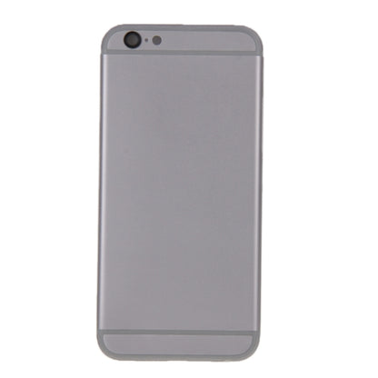 6 in 1 สำหรับ iPhone 6 (ฝาหลัง + ถาดใส่การ์ด + ปุ่มควบคุมระดับเสียง + ปุ่มเปิดปิด + ปุ่มปิดเสียงเครื่องสั่น + ป้าย) ฝาครอบตัวเรือนแบบประกอบเต็ม, For iPhone 6 (6 in 1)