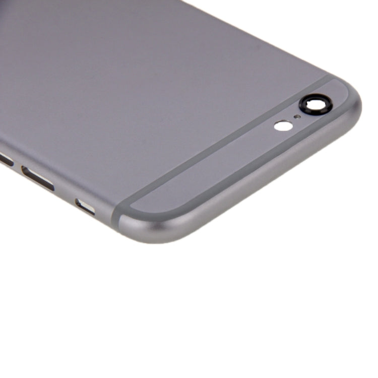6 in 1 สำหรับ iPhone 6 (ฝาหลัง + ถาดใส่การ์ด + ปุ่มควบคุมระดับเสียง + ปุ่มเปิดปิด + ปุ่มปิดเสียงเครื่องสั่น + ป้าย) ฝาครอบตัวเรือนแบบประกอบเต็ม, For iPhone 6 (6 in 1)