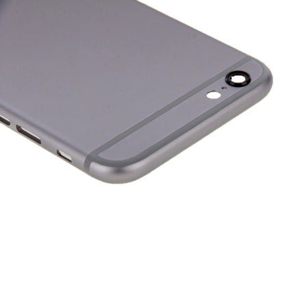 6 in 1 สำหรับ iPhone 6 (ฝาหลัง + ถาดใส่การ์ด + ปุ่มควบคุมระดับเสียง + ปุ่มเปิดปิด + ปุ่มปิดเสียงเครื่องสั่น + ป้าย) ฝาครอบตัวเรือนแบบประกอบเต็ม, For iPhone 6 (6 in 1)