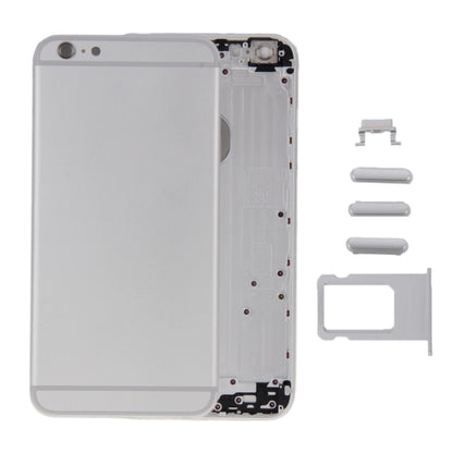 6 in 1 สำหรับ iPhone 6 (ฝาหลัง + ถาดใส่การ์ด + ปุ่มควบคุมระดับเสียง + ปุ่มเปิดปิด + ปุ่มปิดเสียงเครื่องสั่น + ป้าย) ฝาครอบตัวเรือนแบบประกอบเต็ม, For iPhone 6 (6 in 1)