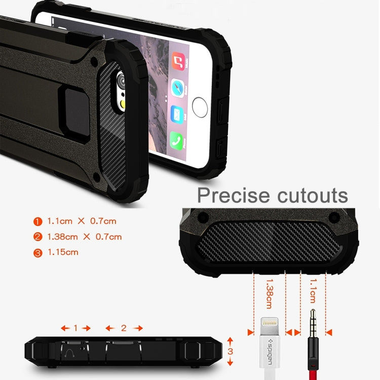 สำหรับ iPhone 6 และ 6s เคส Tough Armor TPU + PC, For 6 & iPhone 6s