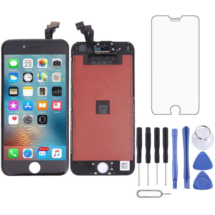 หน้าจอ LCD และชุดประกอบ Digitizer พร้อมกรอบสำหรับ iPhone 6, 3 in 1 for i6 White, For iPhone 6(TFT)