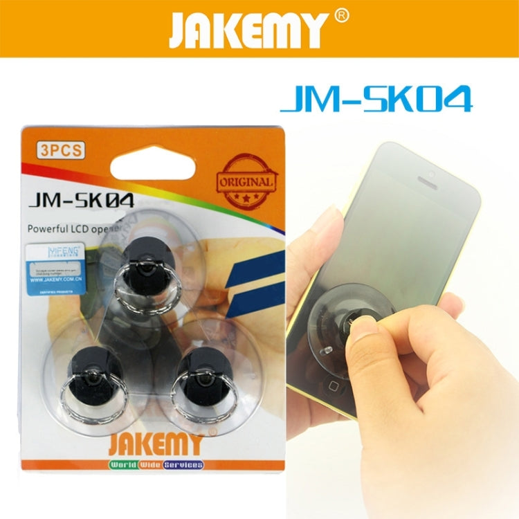 JAKEMY JM-SK04 ถ้วยดูดอเนกประสงค์ (ที่เปิด LCD อันทรงพลัง, 3 ชิ้น) สำหรับ iPhone 6 และ 6 Plus / iPad / Samsung / HTC / Sony, JM-SK04