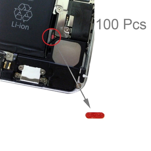 100 ชิ้นสำหรับ iPhone 6Card แหวนสติ๊กเกอร์กันน้ำกาวที่มีความสำคัญต่อน้ำ, For iPhone 6