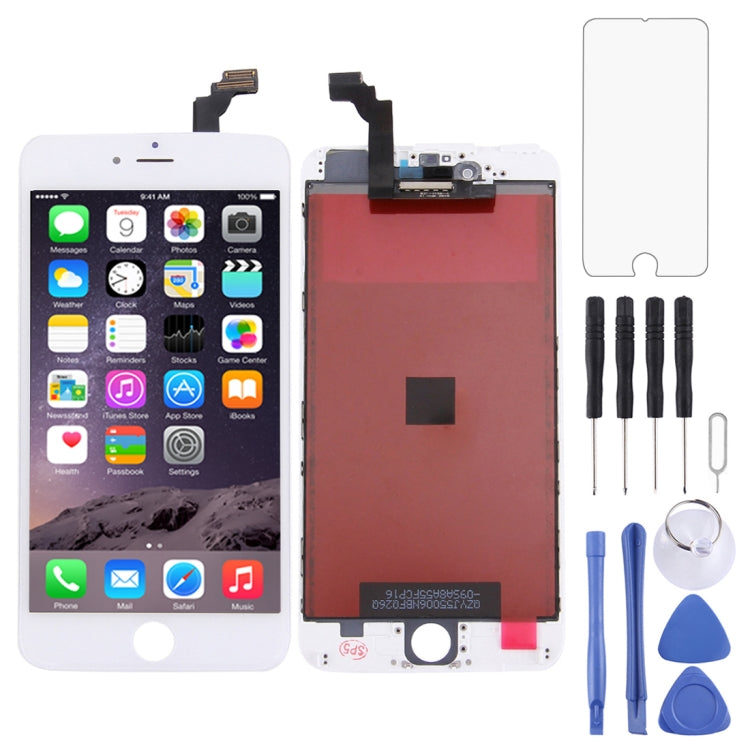 หน้าจอ LCD และชุดประกอบ Digitizer พร้อมกรอบสำหรับ iPhone 6 Plus, 3 in 1 for i6 Plus White, 3 in 1 for i6 Plus Black