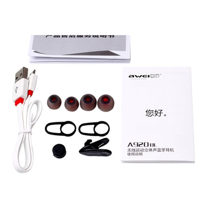 awei A920BL หูฟังสเตอริโอบลูทูธไร้สายสำหรับเล่นกีฬา