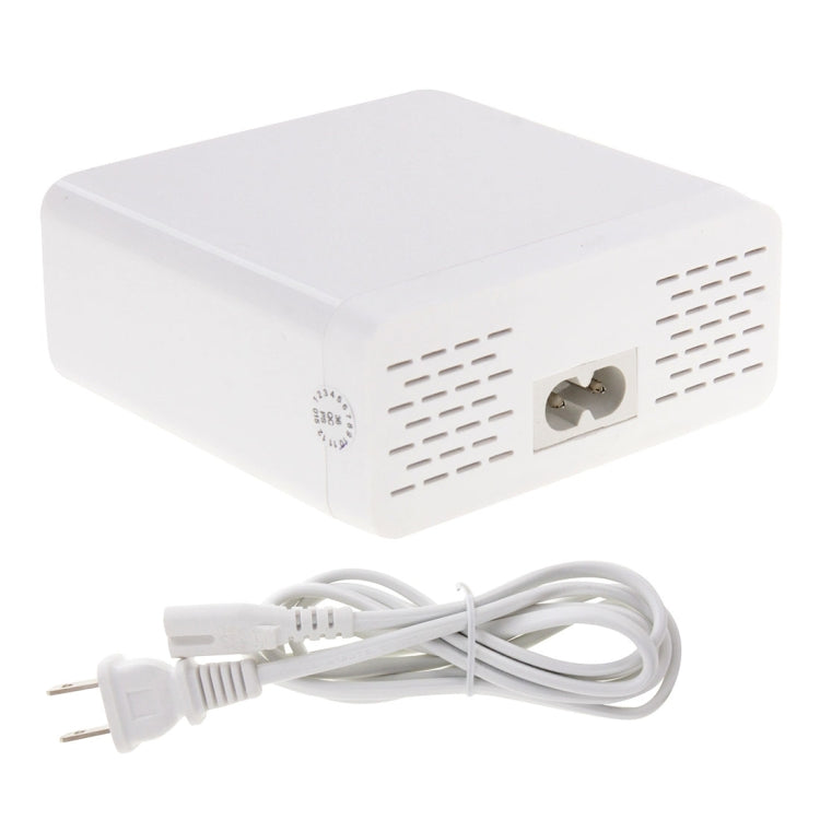 WLX-899 เครื่องชาร์จ USB 30W 5V 6A เอาต์พุต 3.5A เครื่องชาร์จ USB 6 พอร์ตความเร็วสูงสูงสุดพร้อมจอแสดงผลดิจิตอลและสายเคเบิล 1.5 ม., WLX-899