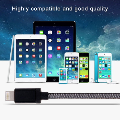 หัวโลหะสไตล์เน็ต 8 พินสำหรับข้อมูล USB / สายชาร์จ, ความยาวสายเคเบิล: 25 ซม