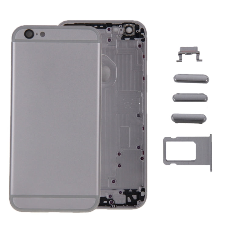 6 in 1 สำหรับ iPhone 6 Plus (ฝาหลัง + ถาดใส่การ์ด + ปุ่มควบคุมระดับเสียง + ปุ่มเปิดปิด + ปุ่มปิดเสียงเครื่องสั่น + ป้าย) ฝาครอบตัวเรือนแบบเต็ม, For 6 Plus, For iPhone 6 Plus (6 in 1), For iPhone 6 Plus(6 in 1)