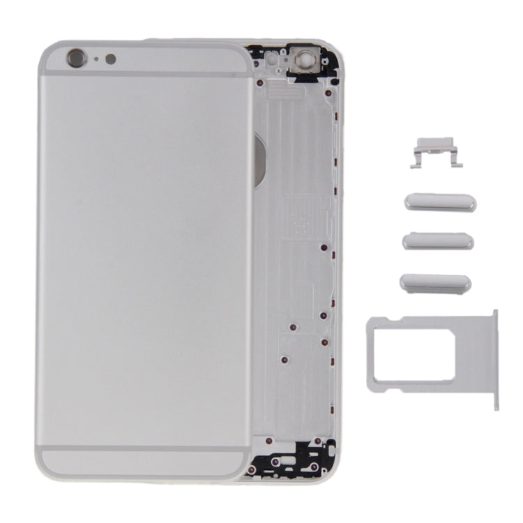 6 in 1 สำหรับ iPhone 6 Plus (ฝาหลัง + ถาดใส่การ์ด + ปุ่มควบคุมระดับเสียง + ปุ่มเปิดปิด + ปุ่มปิดเสียงเครื่องสั่น + ป้าย) ฝาครอบตัวเรือนแบบเต็ม, For 6 Plus, For iPhone 6 Plus (6 in 1), For iPhone 6 Plus(6 in 1)
