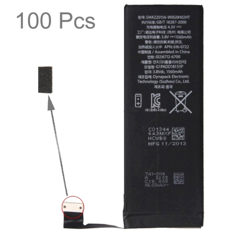 100 ชิ้นสำหรับ iPhone 6s แบตเตอรี่ฟองน้ำโฟม Slice Pads, For iPhone 6s