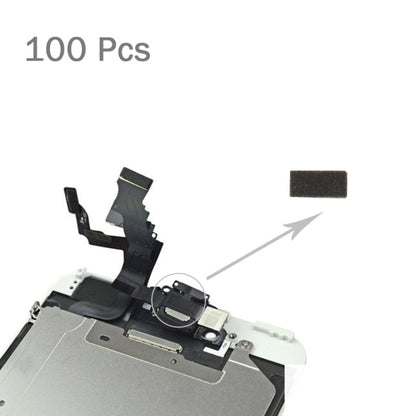 100 ชิ้นสำหรับ iPhone 6s ปุ่ม Home Flex Cable ฟองน้ำโฟม Slice Pads, For 6s
