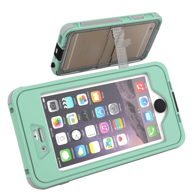 กันน้ำกันฝุ่นกันกระแทก Crushproof Noctilucent เคสพร้อมตัวยึดสำหรับ iPhone 6 และ 6S
