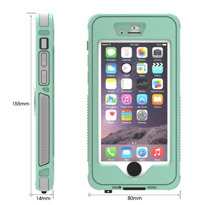 กันน้ำกันฝุ่นกันกระแทก Crushproof Noctilucent เคสพร้อมตัวยึดสำหรับ iPhone 6 และ 6S