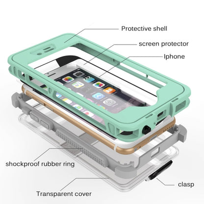 กันน้ำกันฝุ่นกันกระแทก Crushproof Noctilucent เคสพร้อมตัวยึดสำหรับ iPhone 6 และ 6S