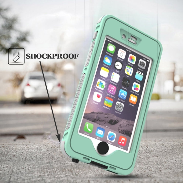 กันน้ำกันฝุ่นกันกระแทก Crushproof Noctilucent เคสพร้อมตัวยึดสำหรับ iPhone 6 และ 6S