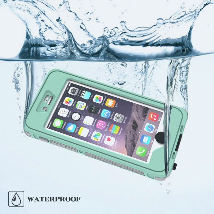 กันน้ำกันฝุ่นกันกระแทก Crushproof Noctilucent เคสพร้อมตัวยึดสำหรับ iPhone 6 และ 6S