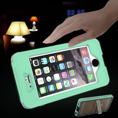 กันน้ำกันฝุ่นกันกระแทก Crushproof Noctilucent เคสพร้อมตัวยึดสำหรับ iPhone 6 และ 6S