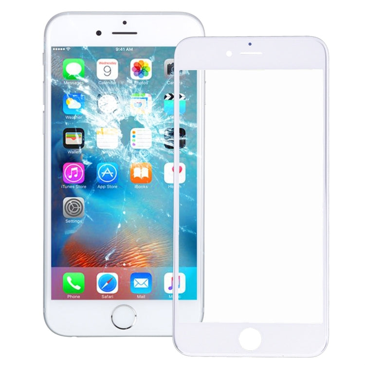 เลนส์กระจกด้านนอกหน้าจอด้านหน้าพร้อมกรอบฝาหน้าจอ LCD ด้านหน้าสำหรับ iPhone 6s, For iPhone 6s (Frame)