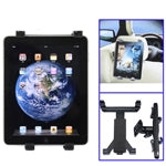 ที่ยึดยึดแบบหลายทิศทางแบบพับเก็บได้สำหรับ iPad / iPad 2/ 7 นิ้ว ~ 11 นิ้วแท็บเล็ตพีซีคลิปบนพนักพิงศีรษะรถ, ช่วงที่หดได้: 16 ซม. ~ 25 ซม.