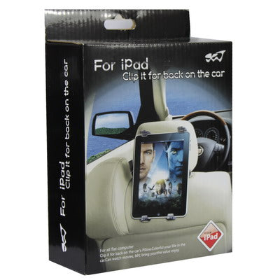 ที่ยึดยึดแบบหลายทิศทางแบบพับเก็บได้สำหรับ iPad / iPad 2/ 7 นิ้ว ~ 11 นิ้วแท็บเล็ตพีซีคลิปบนพนักพิงศีรษะรถ, ช่วงที่หดได้: 16 ซม. ~ 25 ซม.