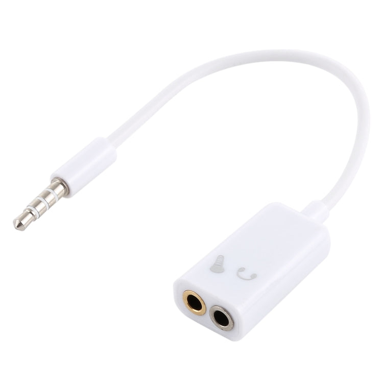 สายแยกเสียง Aux ขนาด 3.5 มม. ใช้ได้กับโทรศัพท์ แท็บเล็ต หูฟัง เครื่องเล่น MP3 เครื่องเสียงรถยนต์/บ้าน และอื่นๆ
