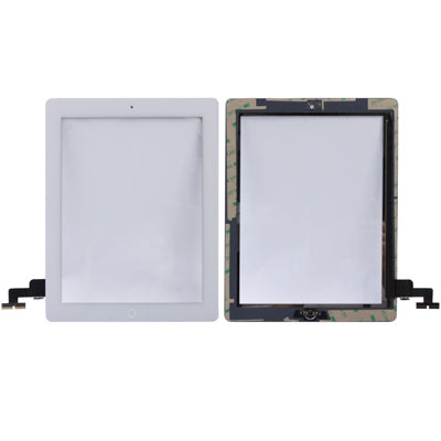 แผงสัมผัส (ปุ่มควบคุม + ปุ่มโฮมคีย์ PCB Membrane Flex Cable + กาวสำหรับติดตั้งแผงสัมผัส) สำหรับ iPad 2 / A1395 / A1396 / A1397, For iPad 2+Adhesive, For iPad 2 + Adhesive