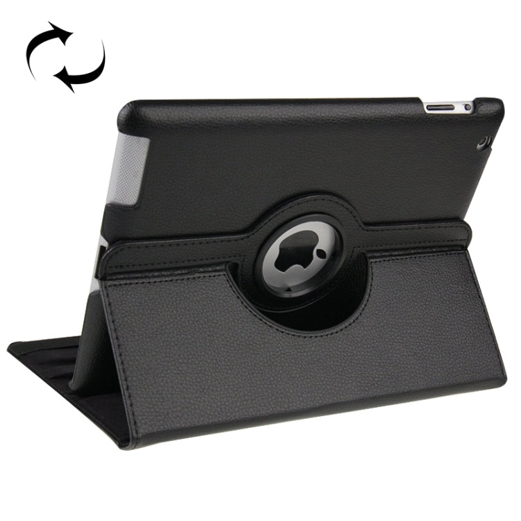 ซองหนังหมุนได้ 360 องศาพร้อมฟังก์ชั่นพัก / ปลุกและที่วางสำหรับ iPad ใหม่ (iPad 3) สีฟ้าแซฟไฟร์, For New iPad (iPad 3)
