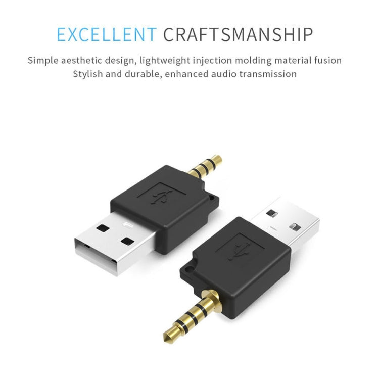 สำหรับ iPod shuffle 3rd / 2nd USB Data Dock Charger Adapter ความยาว: 4.6 ซม