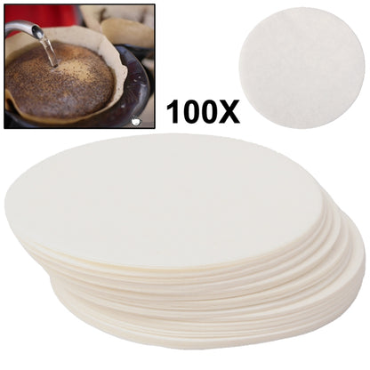 กระดาษกรองกาแฟกลม เส้นผ่านศูนย์กลาง 60มม. 100 ชิ้น, Coffee Filter Paper, Diameter 60mm