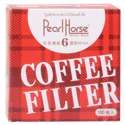 กระดาษกรองกาแฟกลม เส้นผ่านศูนย์กลาง 60มม. 100 ชิ้น, Coffee Filter Paper, Diameter 60mm
