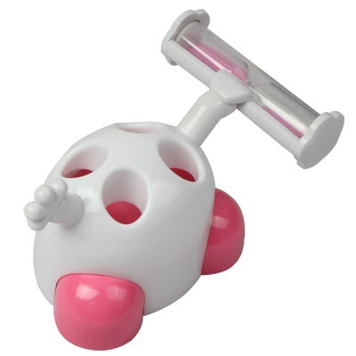ที่วางแปรงสีฟันนาฬิกาทรายสร้างสรรค์การ์ตูนน่ารัก (จัดส่งสีแบบสุ่ม), Hourglass Toothbrush Stand