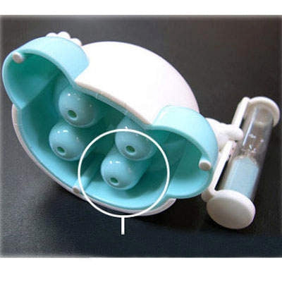 ที่วางแปรงสีฟันนาฬิกาทรายสร้างสรรค์การ์ตูนน่ารัก (จัดส่งสีแบบสุ่ม), Hourglass Toothbrush Stand