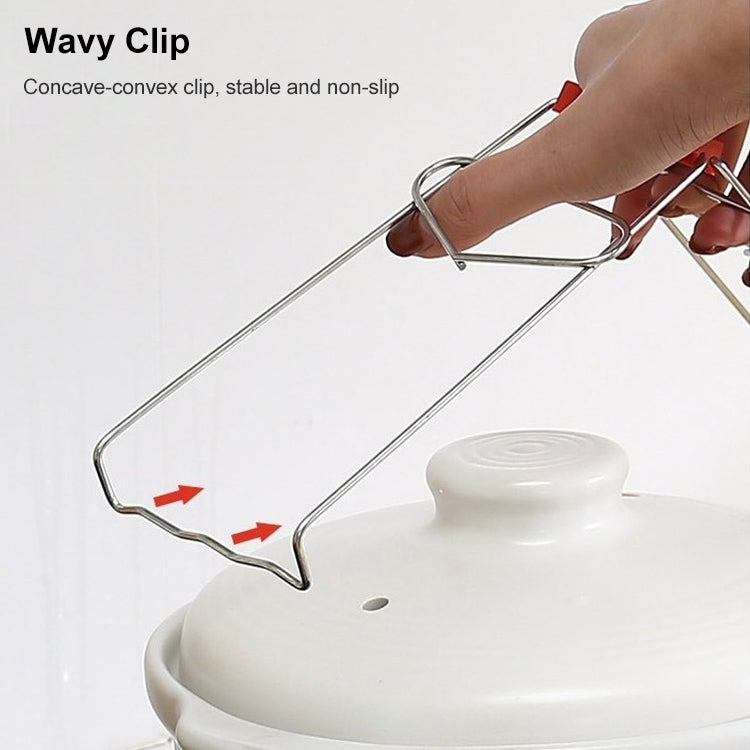 อุปกรณ์ครัวคุณภาพสูงคลิปหม้อสแตนเลส, Pot Clip
