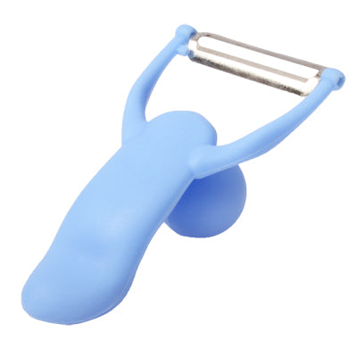 เครื่องปอกใบมีดครัวผักผลไม้รูปผู้ชายพร้อมที่จับ ABS ทนทาน, Men Shaped Peel Knife