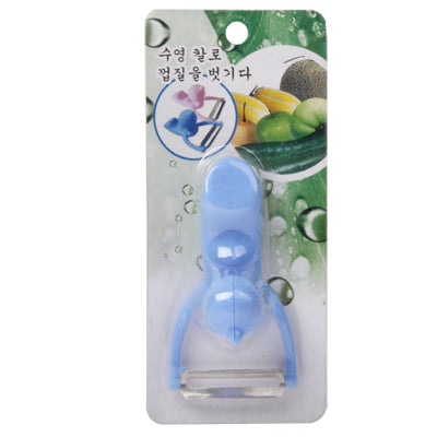 เครื่องปอกใบมีดครัวผักผลไม้รูปผู้ชายพร้อมที่จับ ABS ทนทาน, Men Shaped Peel Knife