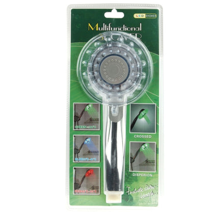 หัวฝักบัว LED ตรวจจับอุณหภูมิได้ 3 สี (เขียว / น้ำเงิน / แดง) ไม่มีแบตเตอรี่, SDS-A3