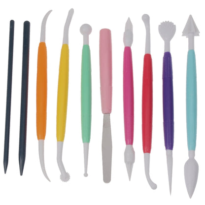 ชุดเครื่องมือสร้างแบบจำลองเค้กสีสันสดใส 10 ชิ้น, 10 PCS Color