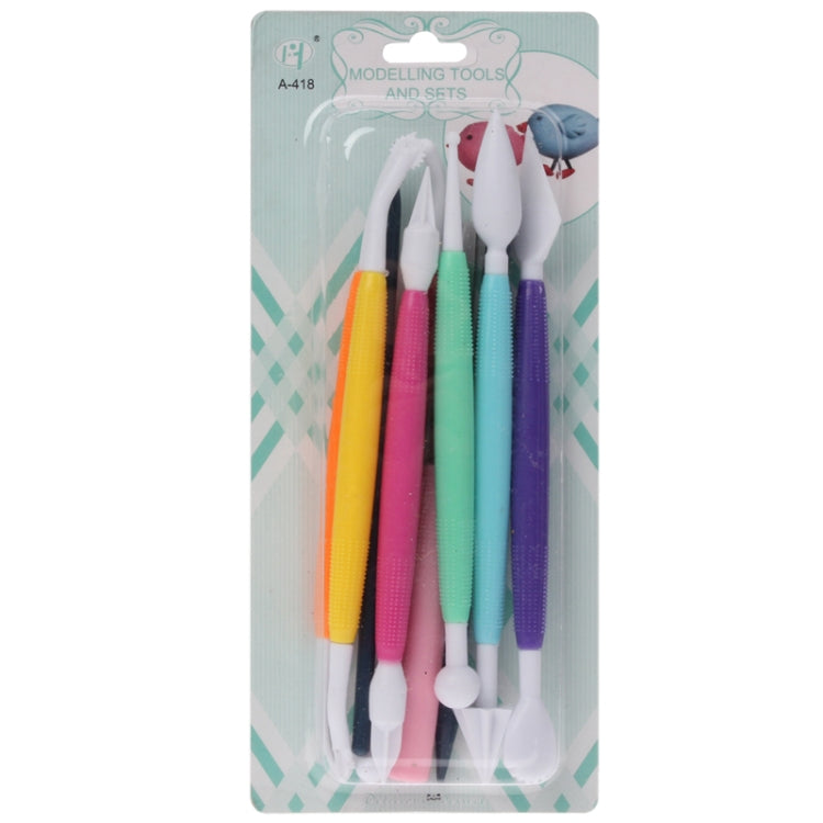ชุดเครื่องมือสร้างแบบจำลองเค้กสีสันสดใส 10 ชิ้น, 10 PCS Color